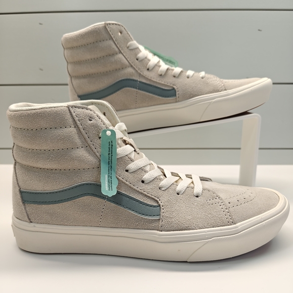 Vans SK8-Hi ComfyCush Growing Everyday Suede Lightweight Comfy Oatmeal sneakers - Picture 2 of 8